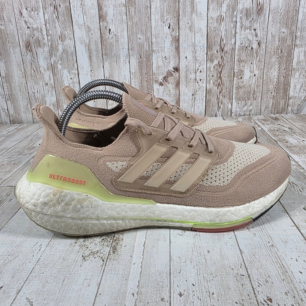 Adidas‎ Ultraboost 21 Womens 9 Ash Pearl Hazy Rose Running Shoes FY0399